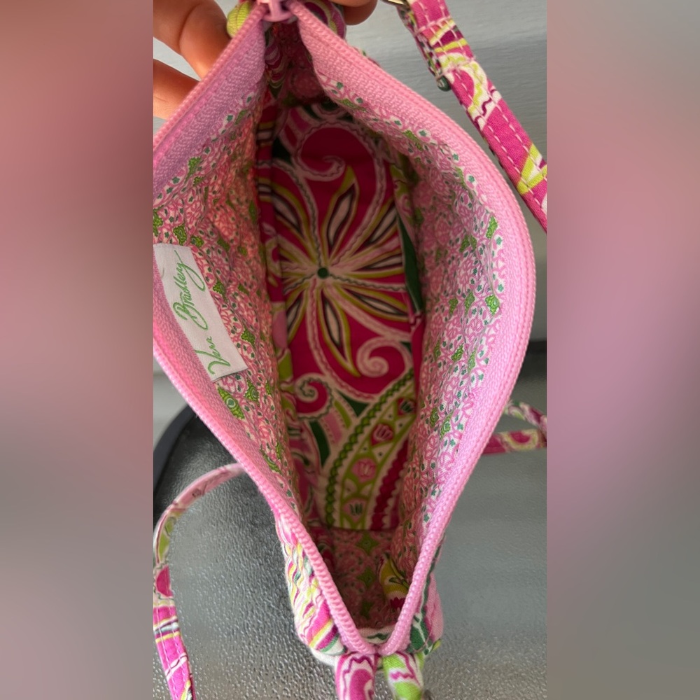 Vera Bradley Pink Small Crossbody Purse With Coin Pouch. - Picture 6 of 10